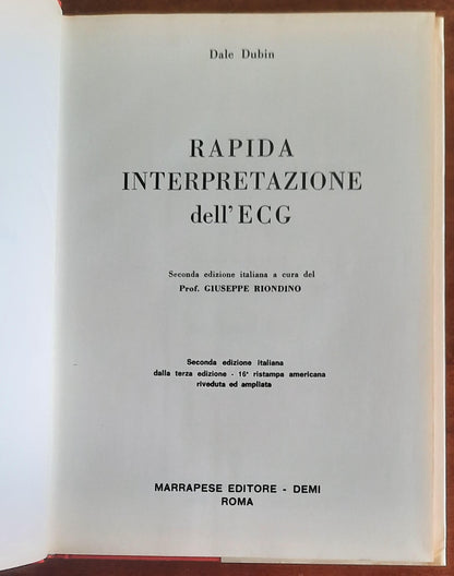 Rapida interpretazione dell'ECG - D. Dubin - Marrapese Editore