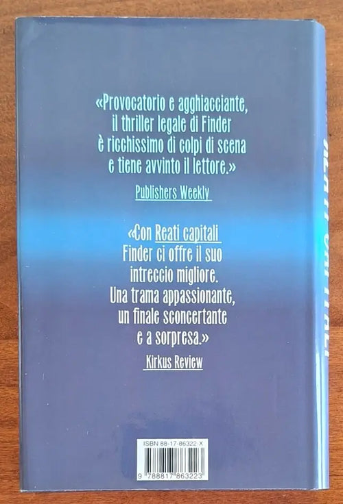Reati capitali - Joseph Finder - Rizzoli
