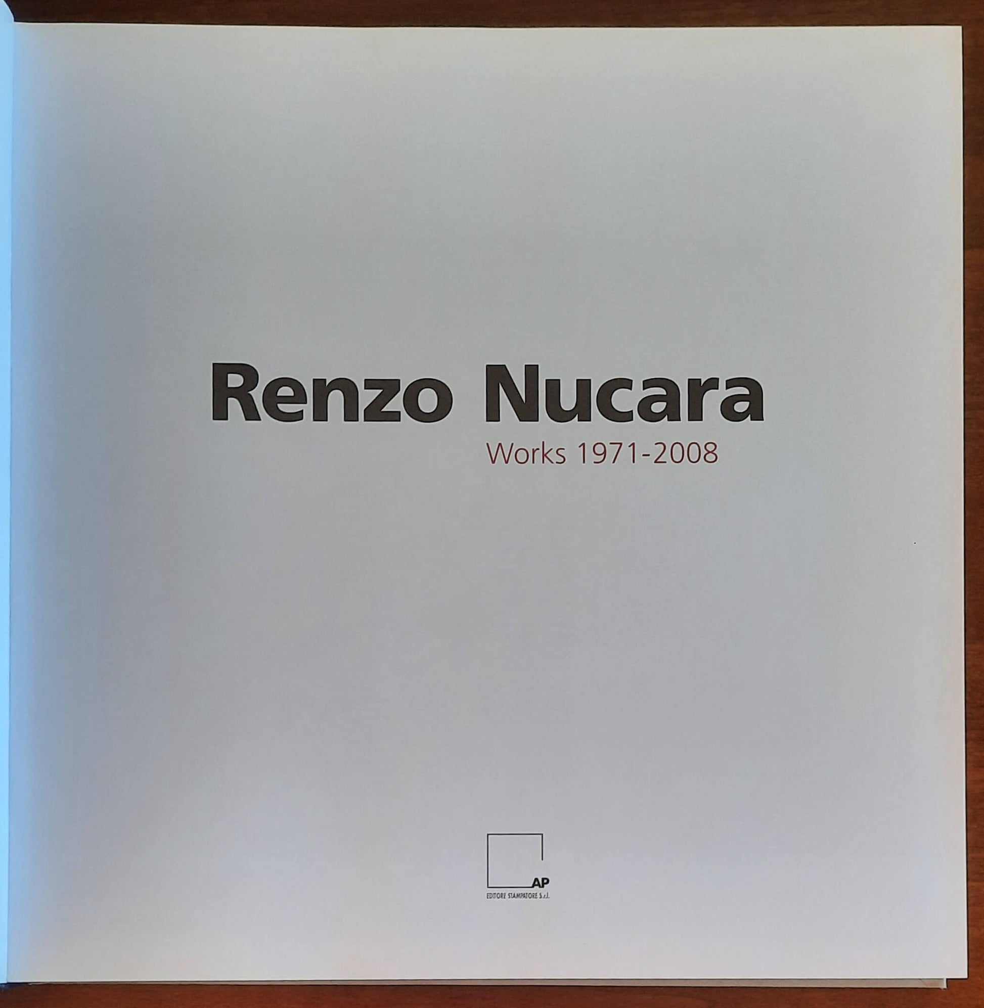 Renzo Nucara Works 1971-2008 - Parise Editore