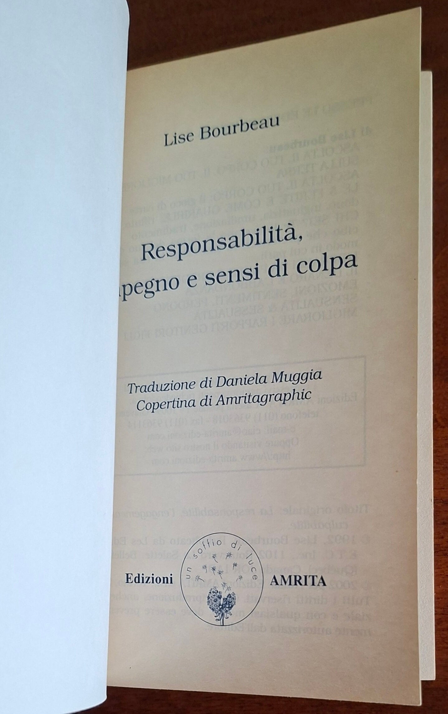 Responsabilità, impegno e sensi di colpa - Edizioni Amrita