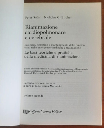 Rianimazione cardiopolmonare e cerebrale - in 3 vol. - Raffaello Cortina Editore