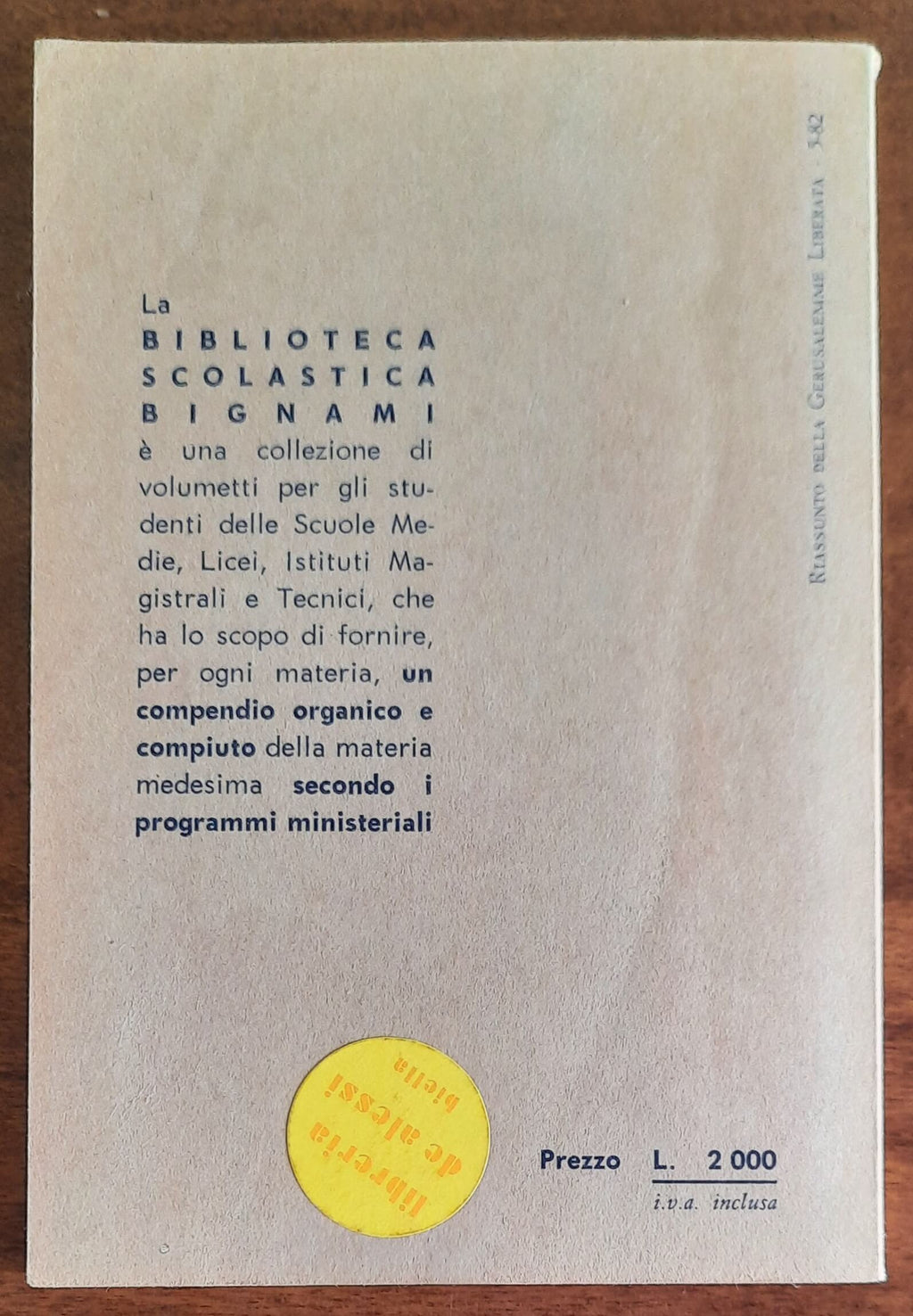 Riassunto della Gerusalemme Liberata - Edizioni Bignami