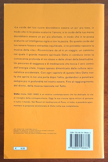 Ricominciare da sè - Osho Rajneesh - Mondadori Oscar
