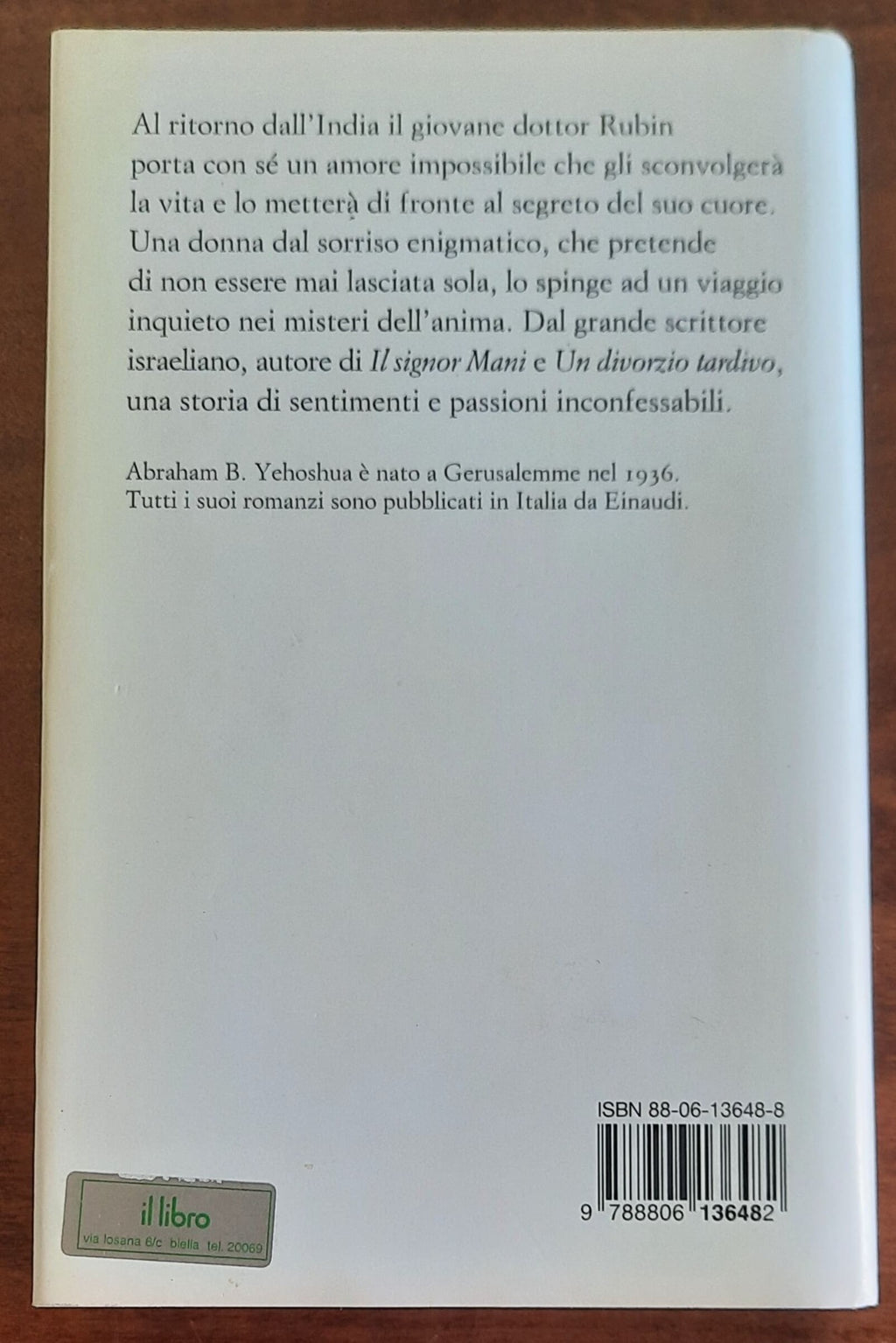 Ritorno dall’India - di Abraham B. Yehoshua