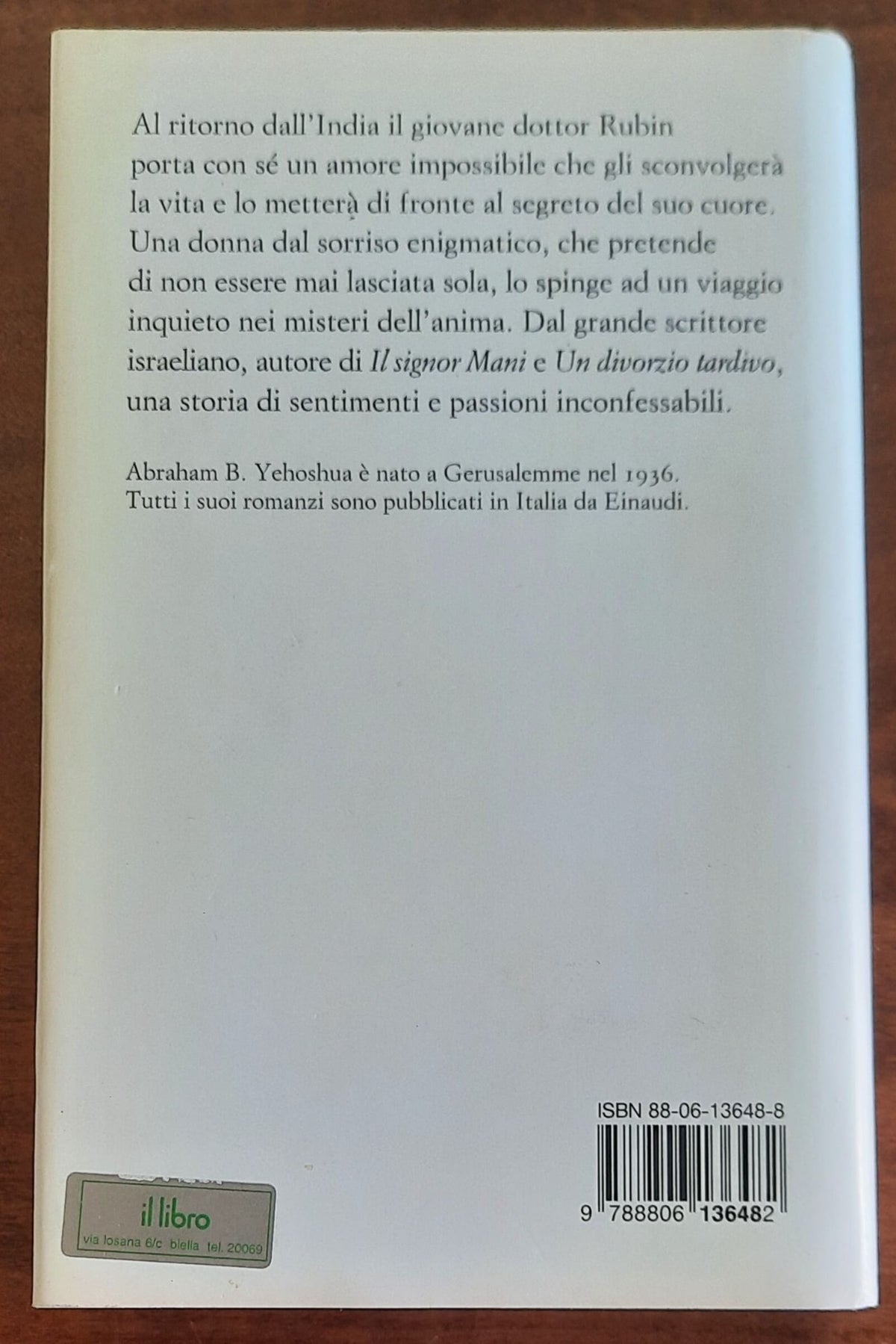 Ritorno dall’India - di Abraham B. Yehoshua