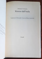 Ritorno dall’India - di Abraham B. Yehoshua