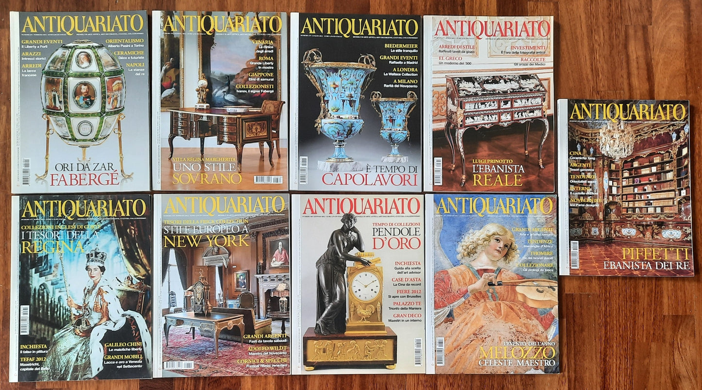 Rivista Antiquariato - 9 numeri - da n. 275 a n. 330