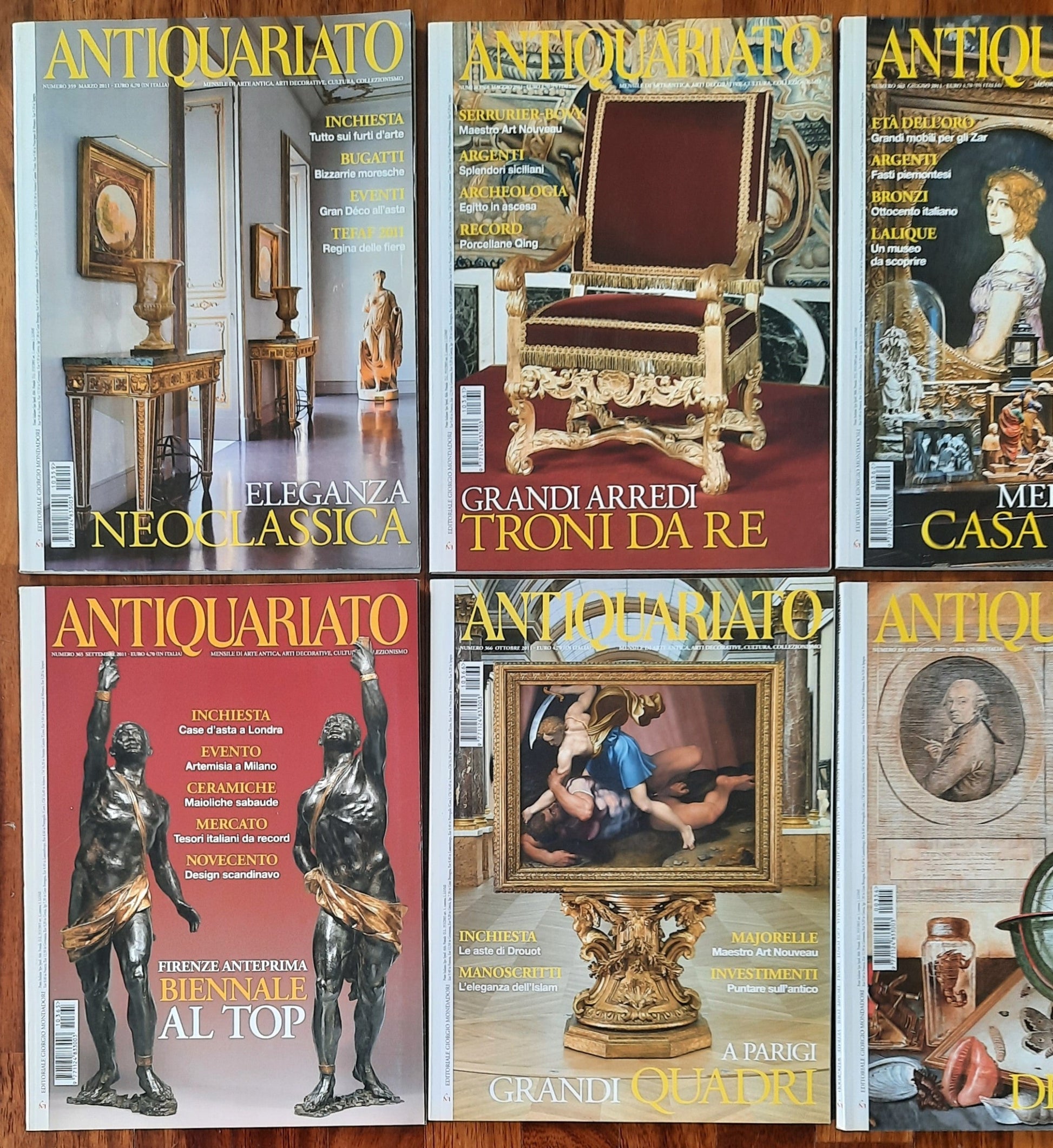 Rivista Antiquariato - 9 numeri - da n.354 a n.364