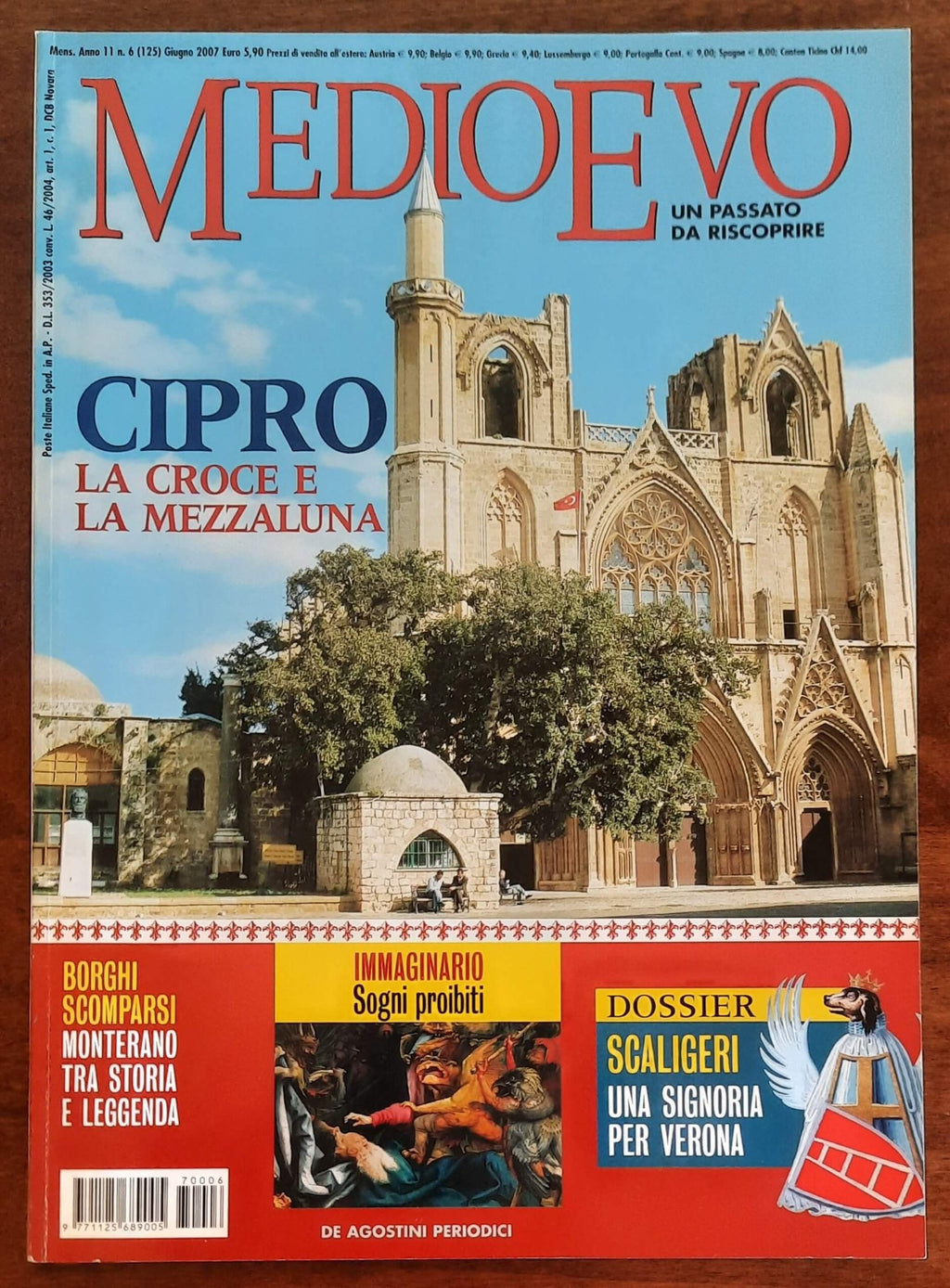 Rivista Medioevo n. 125 - Giugno 2007 - Cipro la croce e la mezzaluna