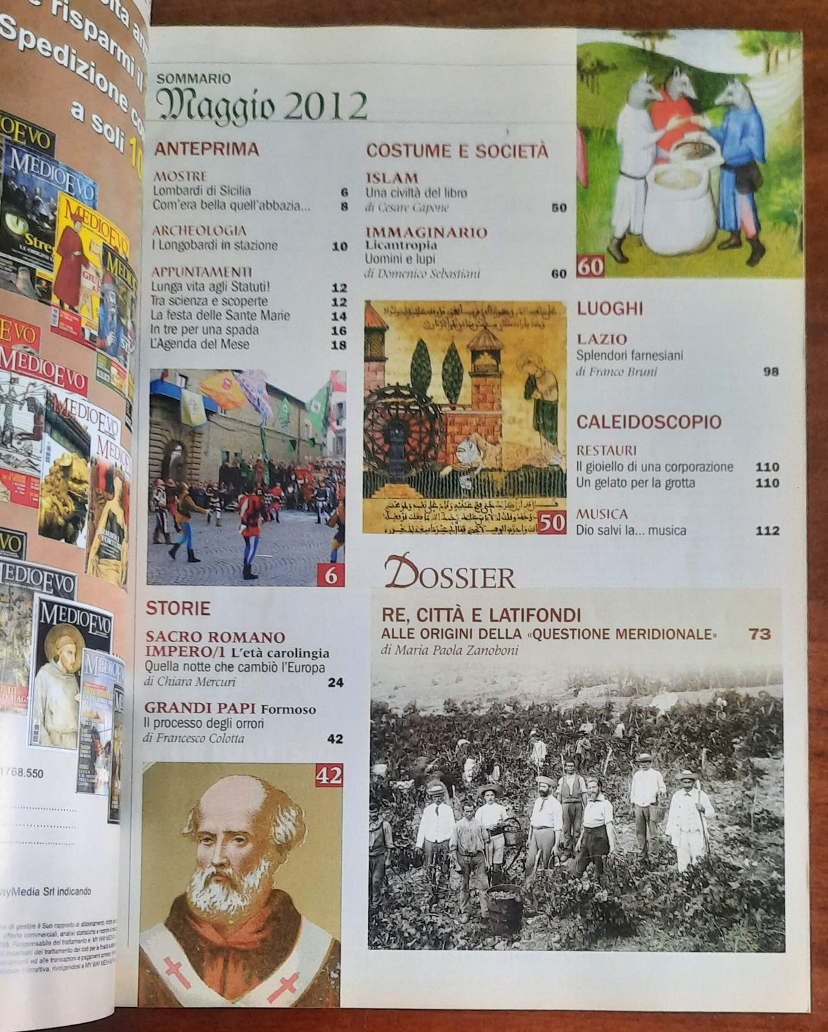 Rivista Medioevo n. 184 - Maggio 2012 -  Carlo Magno