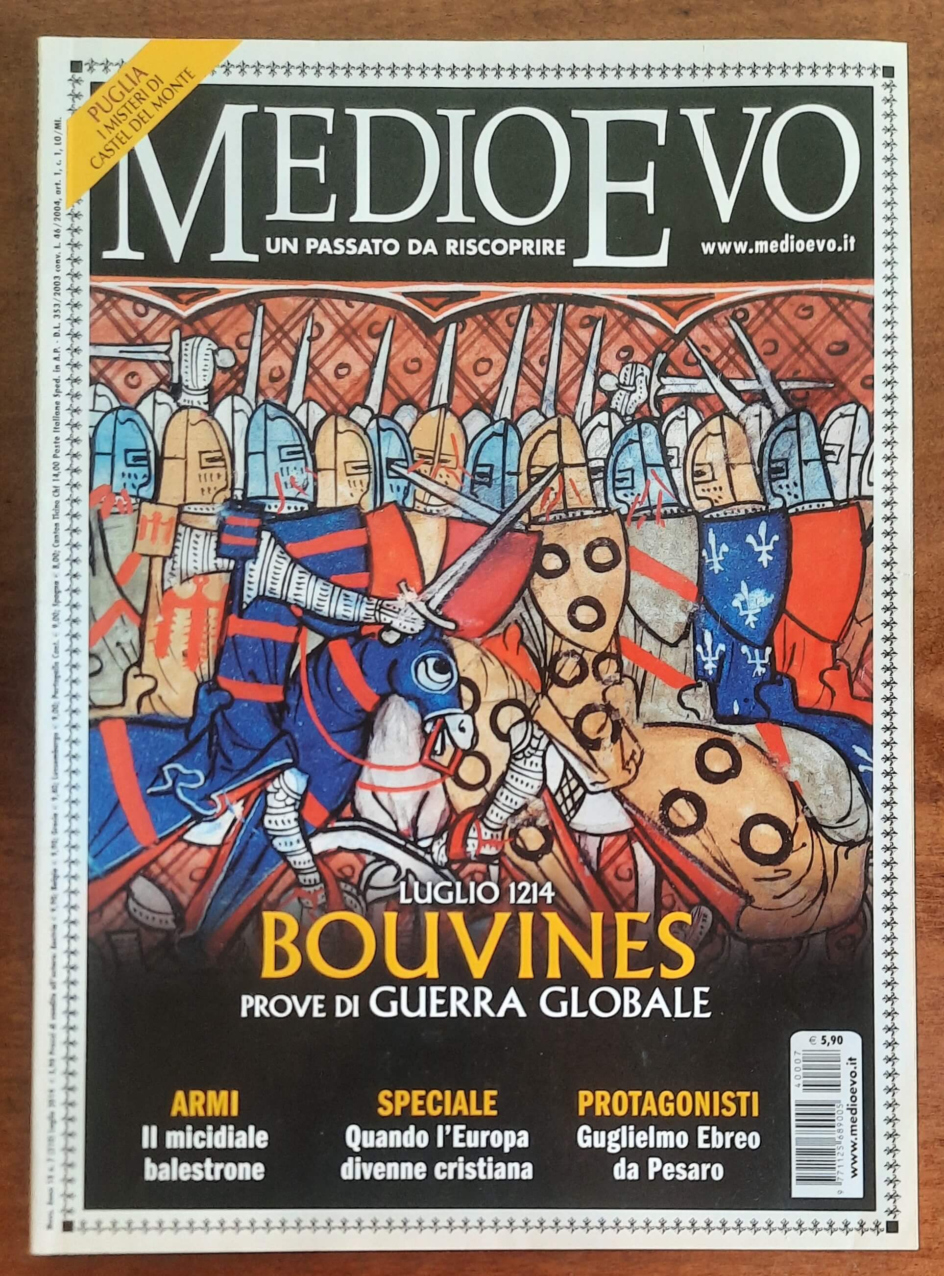 Rivista Medioevo n. 210 - Luglio 2014 - Bouvines - Prove di guerra generale