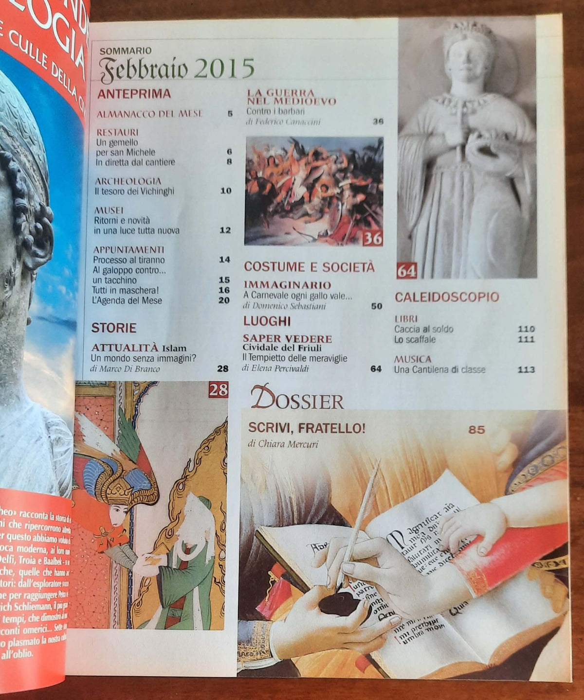 Rivista Medioevo n. 217 - Febbraio  2015 (Dagli amanuensi all'invenzione della stampa)