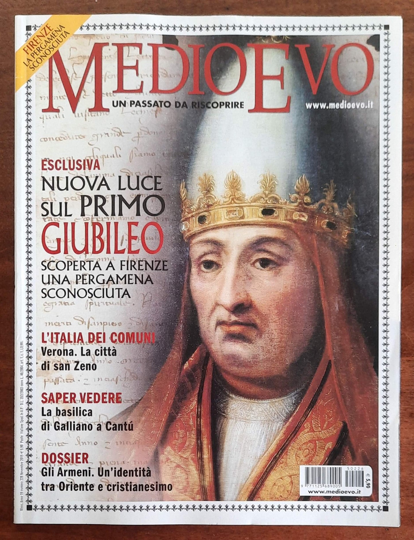 Rivista Medioevo n. 226 - Novembre 2015