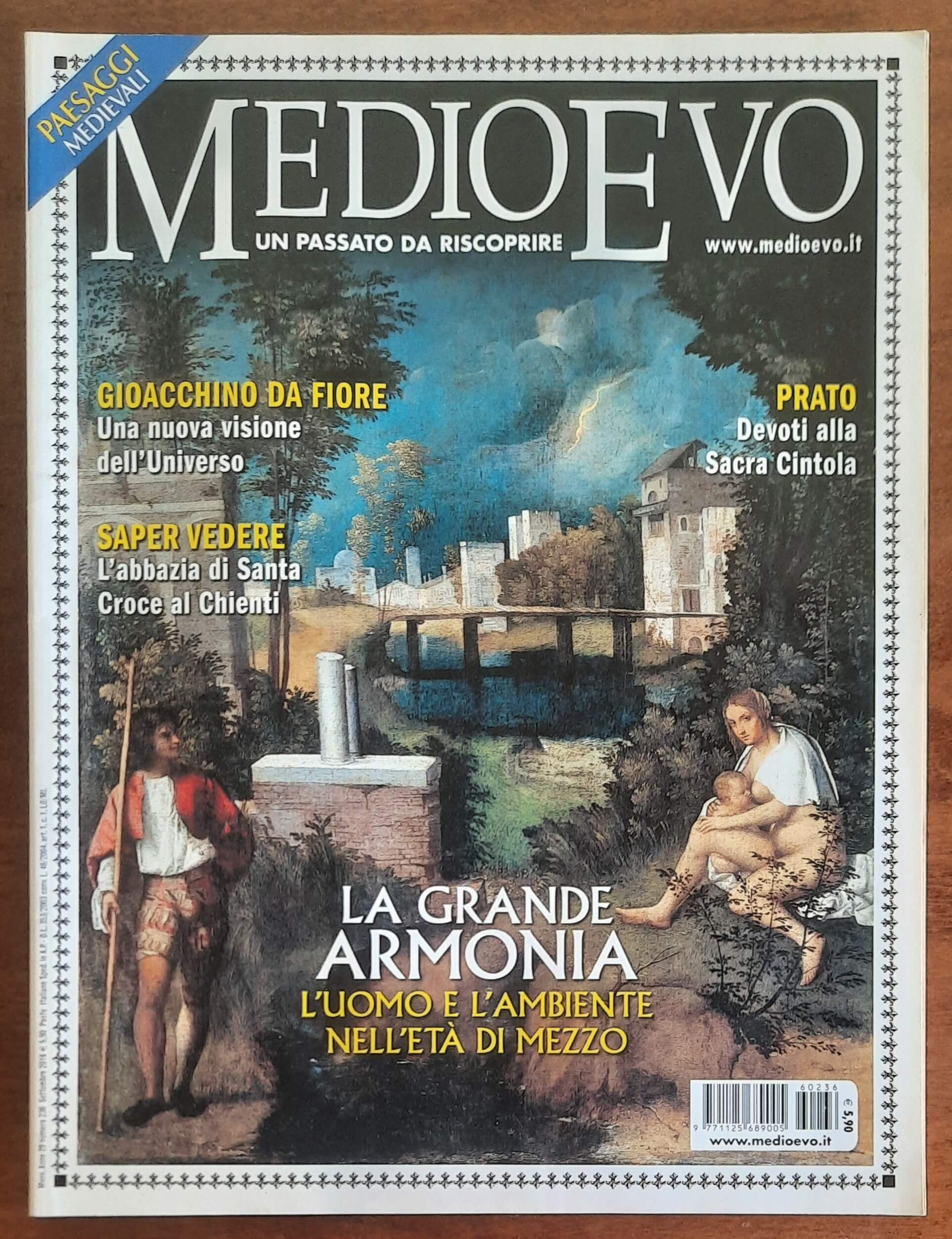 Rivista Medioevo n. 236 - Settembre 2016 - La grande armonia - L'uomo e l'ambiente nell'età di mezzo