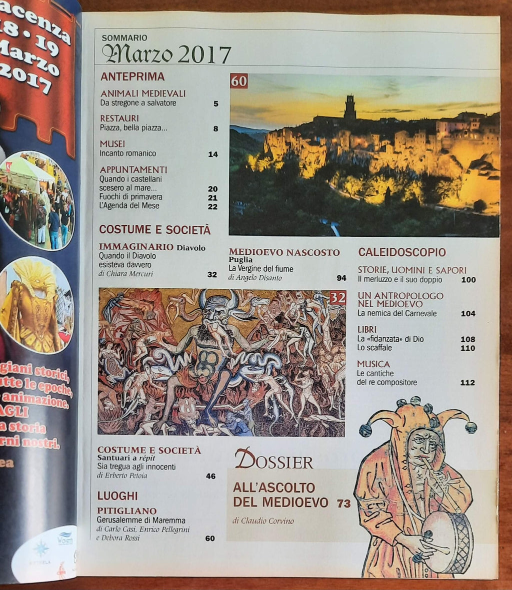 Rivista Medioevo n. 242 - Marzo 2017 - Pitigliano il Medioevo scolpito nel tufo
