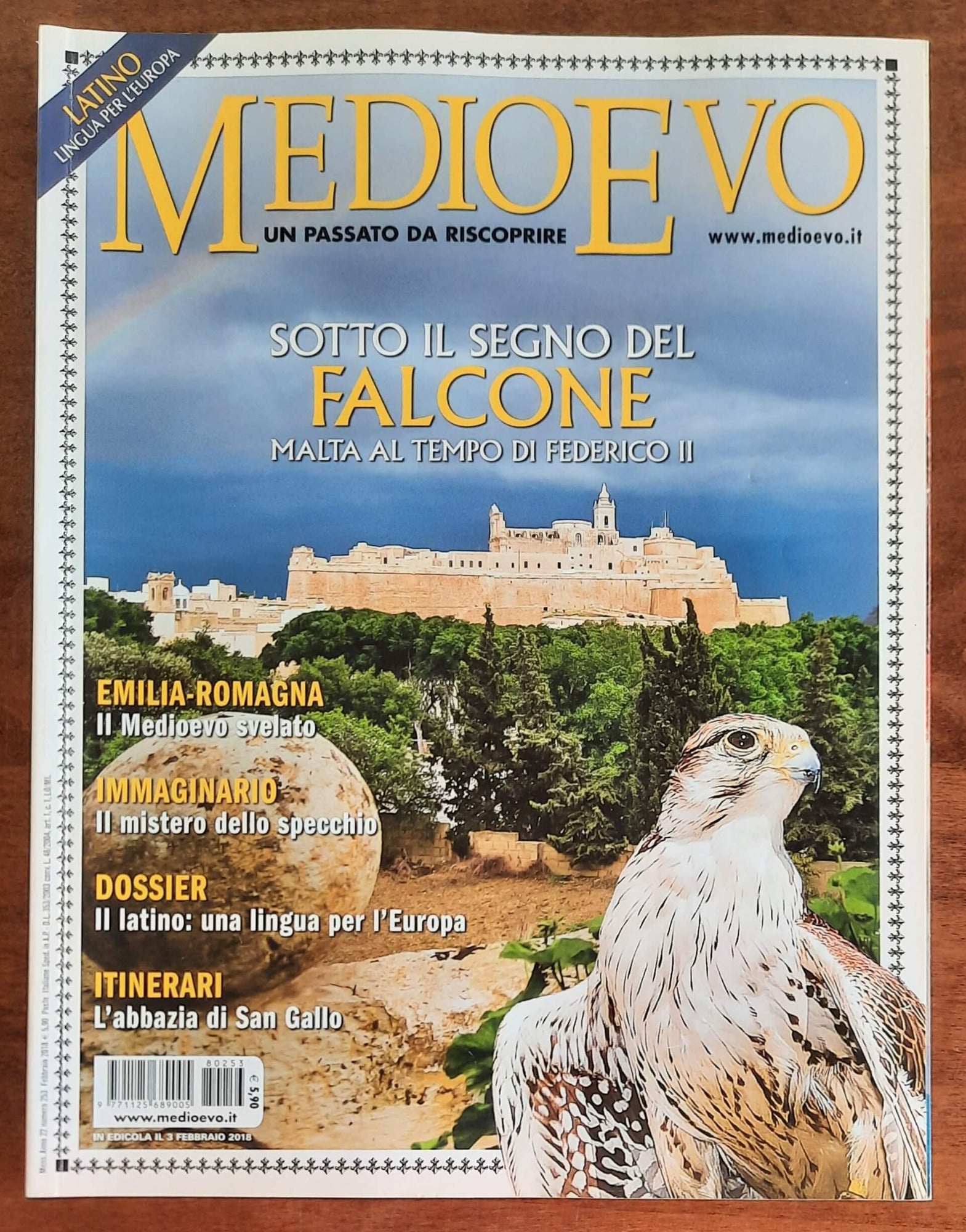 Rivista Medioevo n. 253 - Febbraio 2018 - Malta al tempo di Federico II