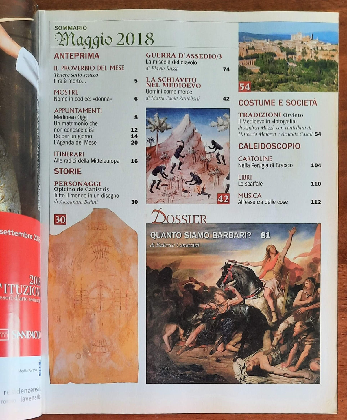 Rivista Medioevo n. 256 - Maggio 2018 - Quanto siamo barbari? Unni, Goti e Longobardi
