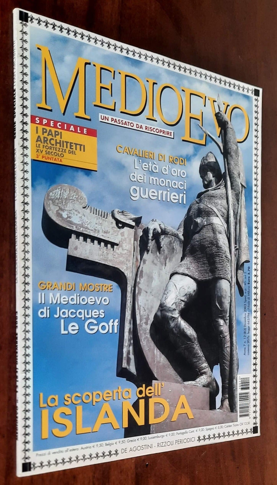 Rivista Medioevo n. 83 - Dicembre 2003