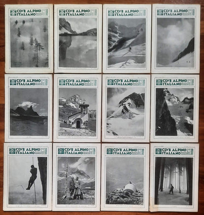 Rivista mensile del Club Alpino Italiano 1932 - Annata Completa