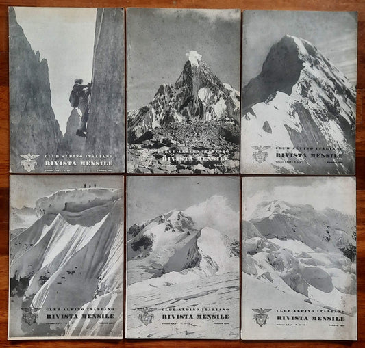 Rivista mensile del Club Alpino Italiano 1956 - Annata Completa