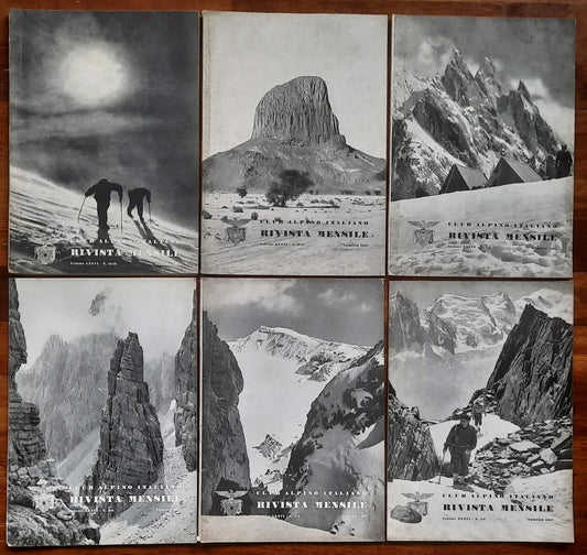 Rivista mensile del Club Alpino Italiano 1957 - Annata Completa