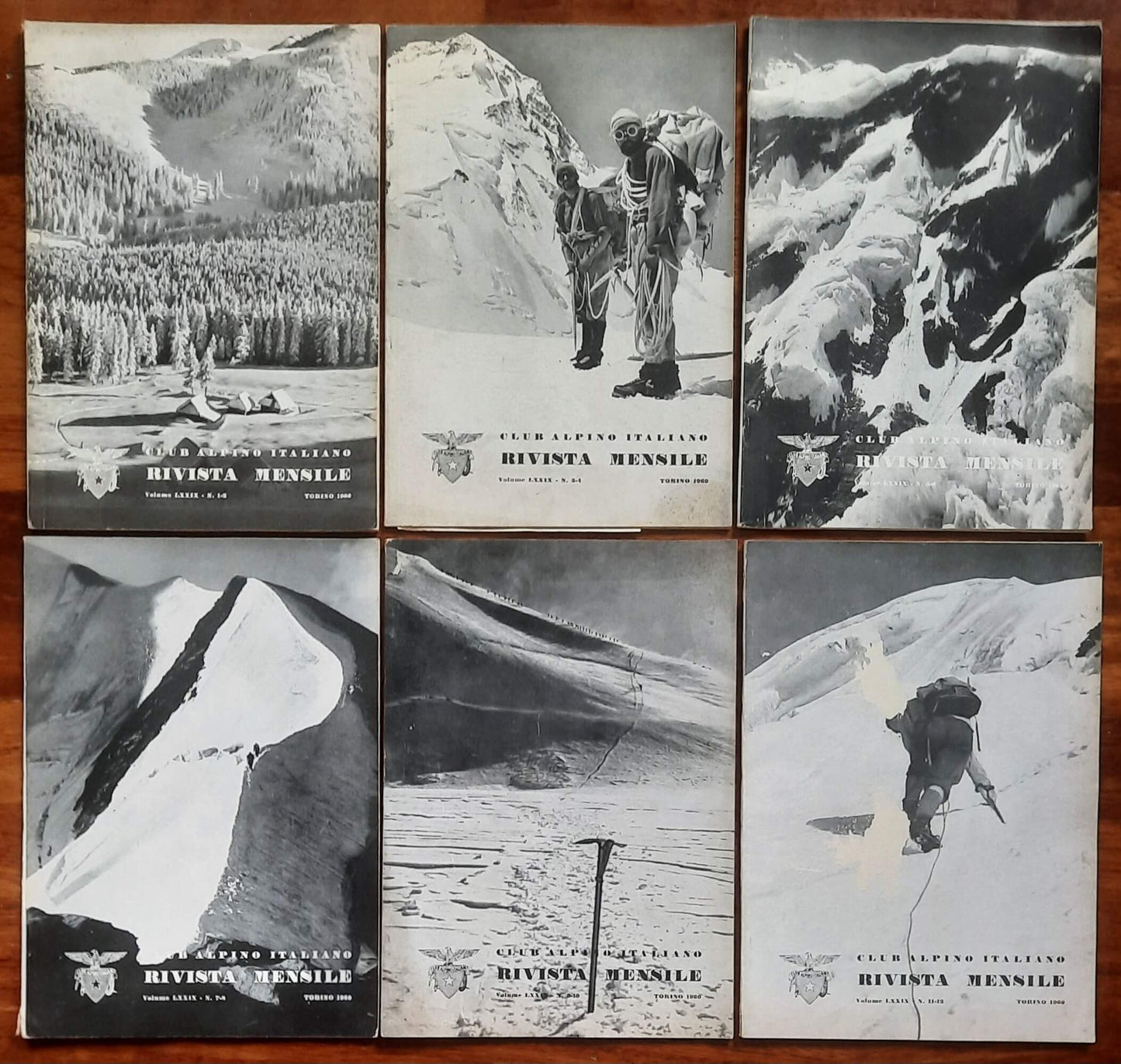 Rivista mensile del Club Alpino Italiano 1960 - Annata Completa