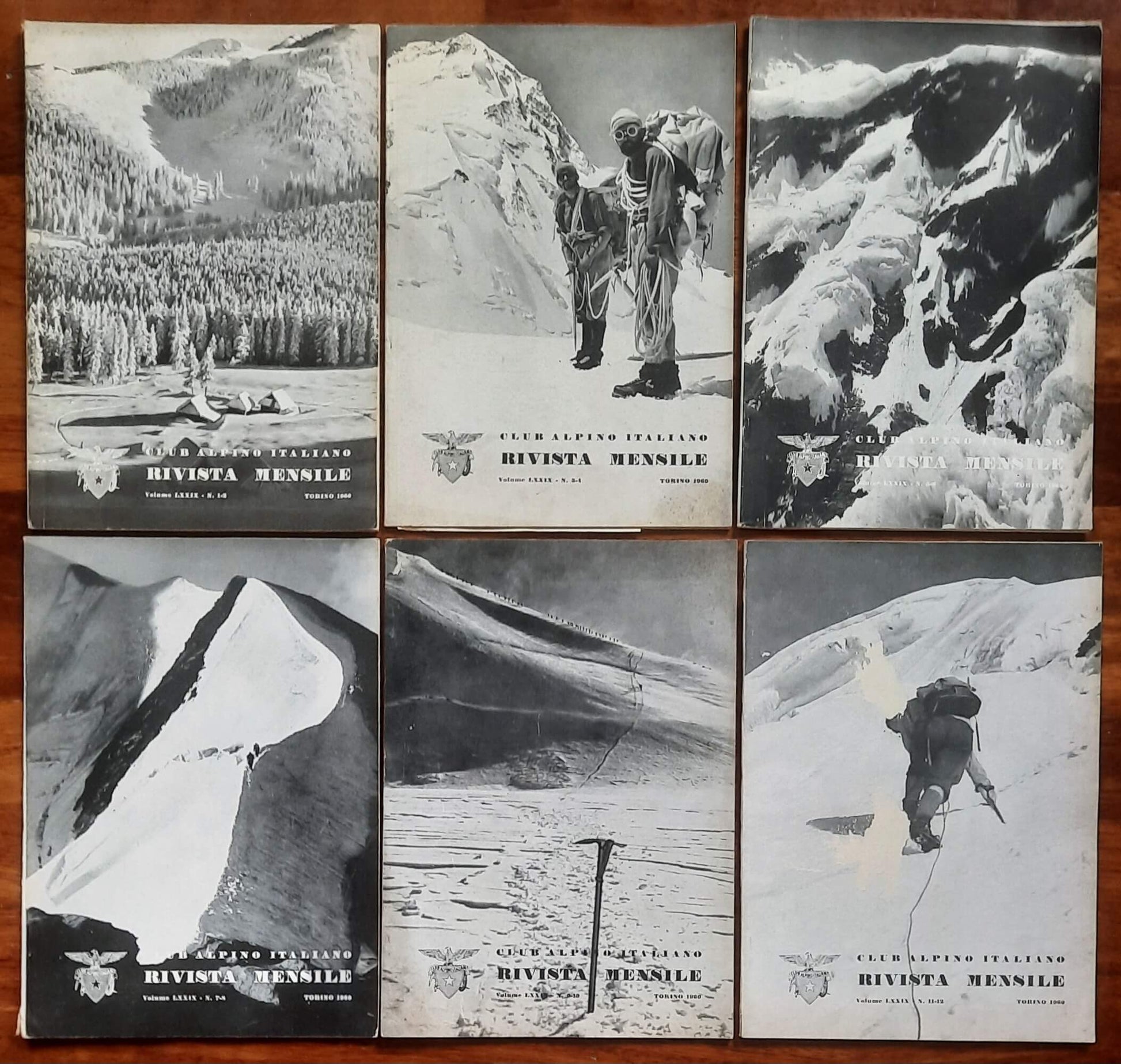 Rivista mensile del Club Alpino Italiano 1960 - Annata Completa