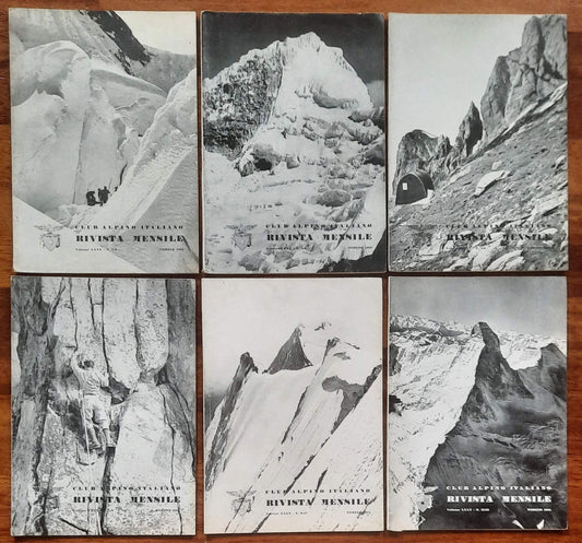 Rivista mensile del Club Alpino Italiano 1961 - Annata Completa