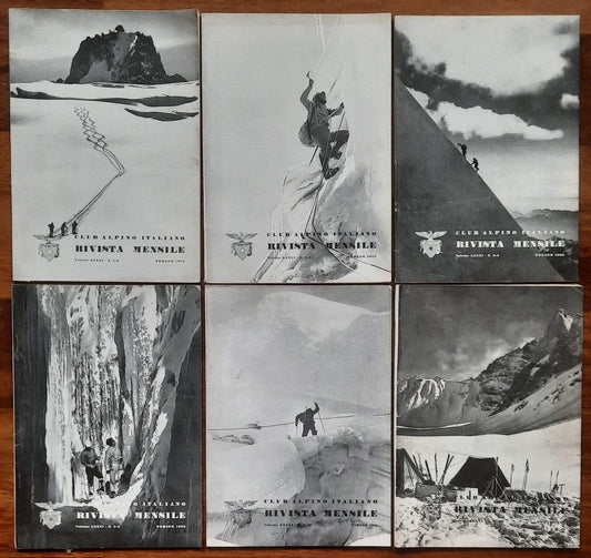 Rivista mensile del Club Alpino Italiano 1962 - Annata Completa
