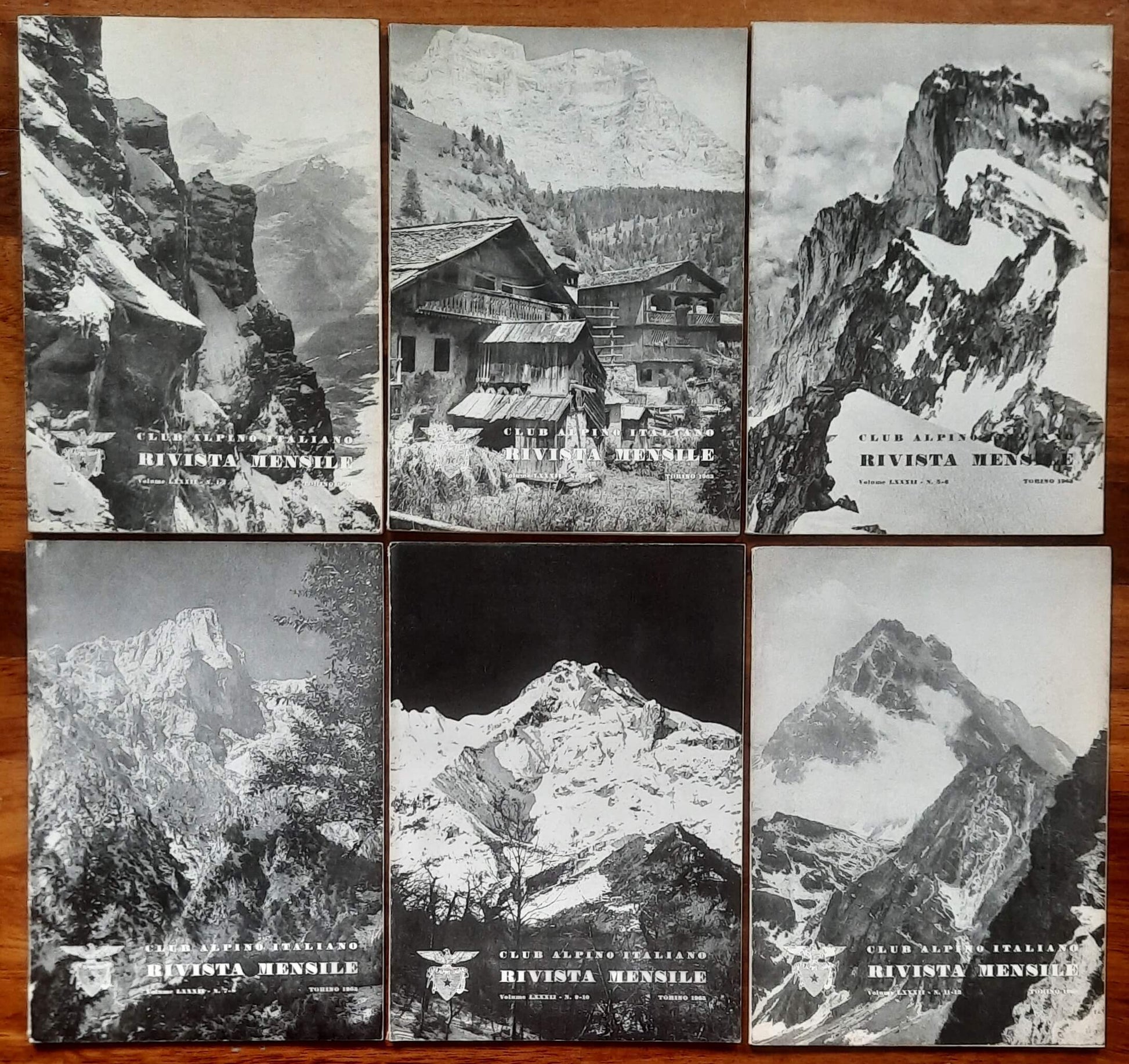 Rivista mensile del Club Alpino Italiano 1963 - Annata Completa