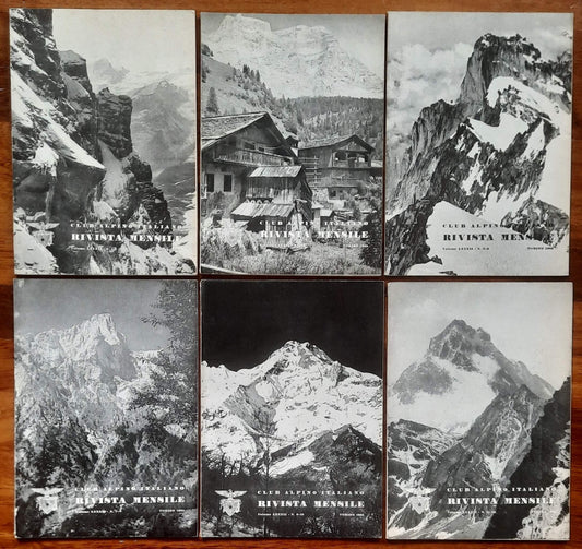 Rivista mensile del Club Alpino Italiano 1963 - Annata Completa
