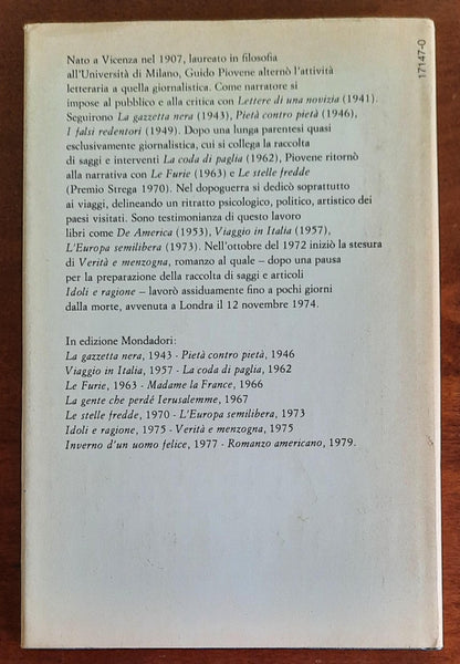 Romanzo americano. Lettere tra fidanzati - di Guido Piovene