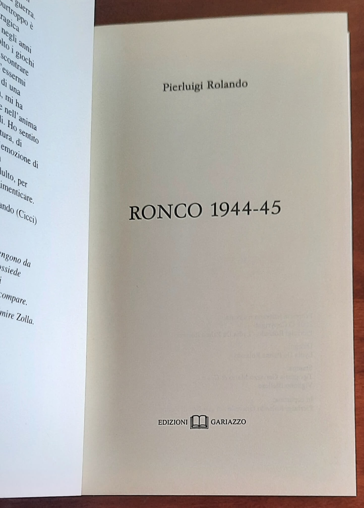 Ronco 1944-45 - di Pierluigi Rolando