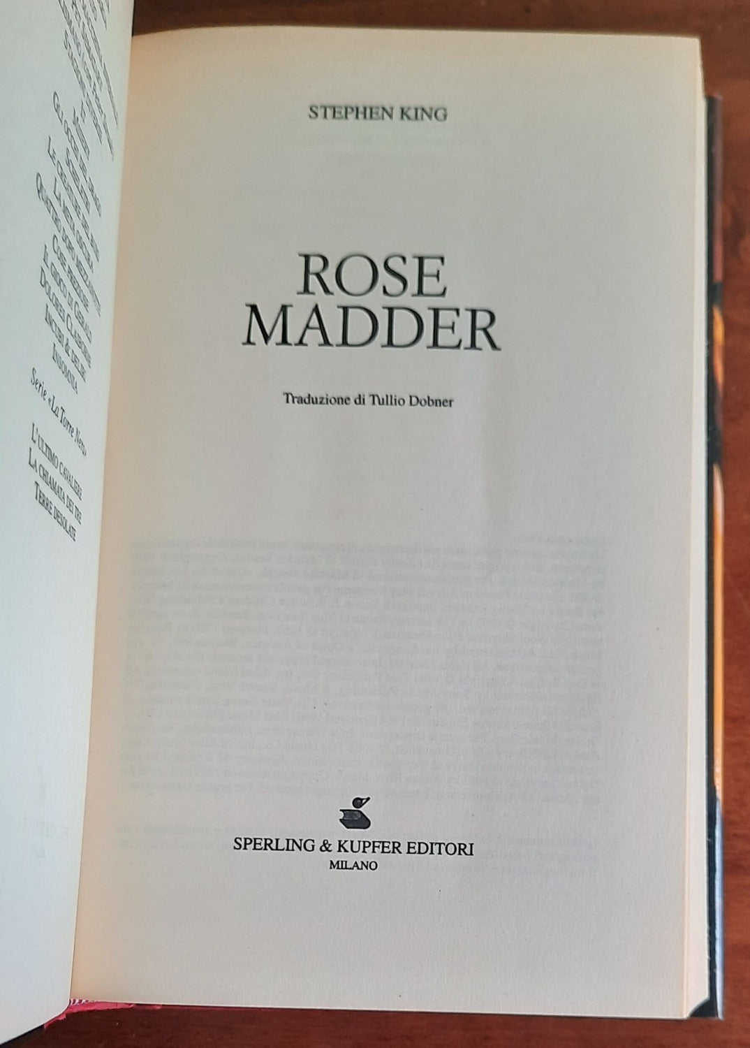 Rose Madder - di Stephen King