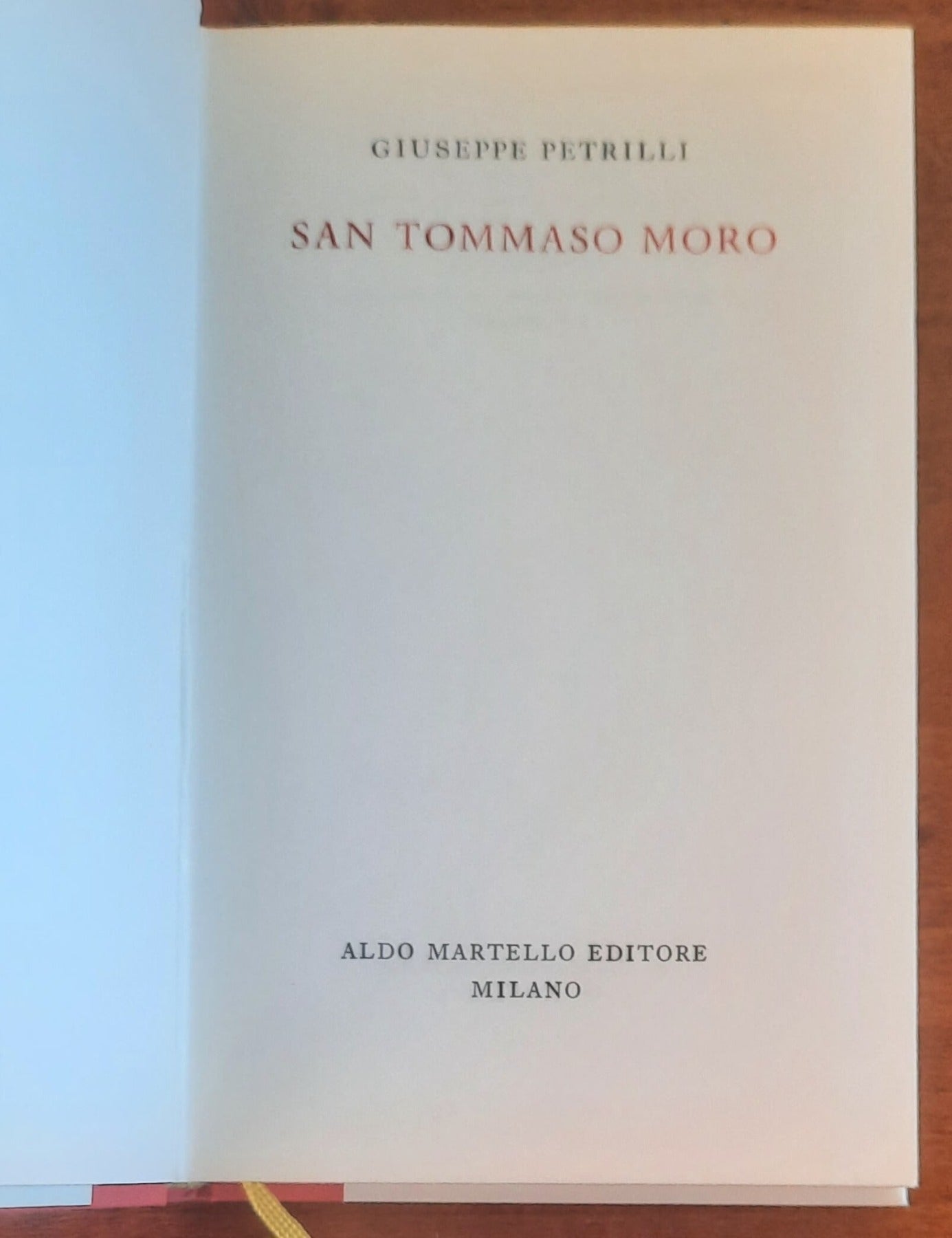 San Tommaso Moro - Aldo Martello Editore