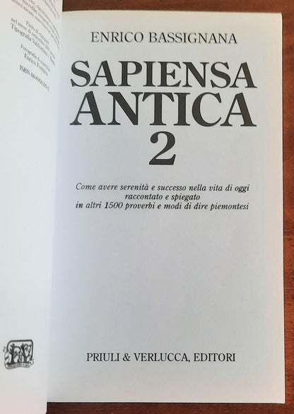 Sapiensa antica 2 - di Enrico Bassignana - Priuli e Verlucca