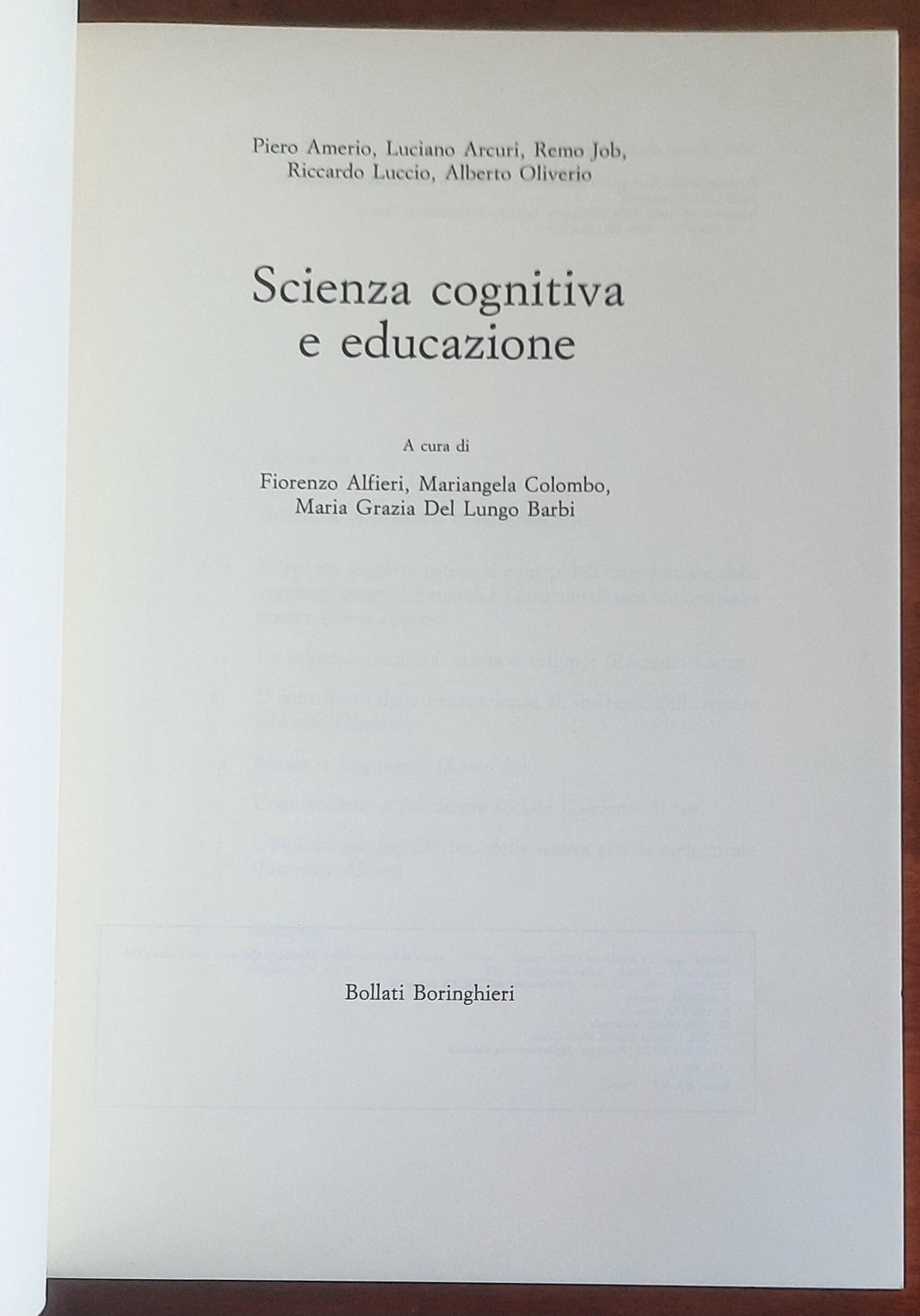 Scienza cognitiva e educazione - Bollati Boringhieri
