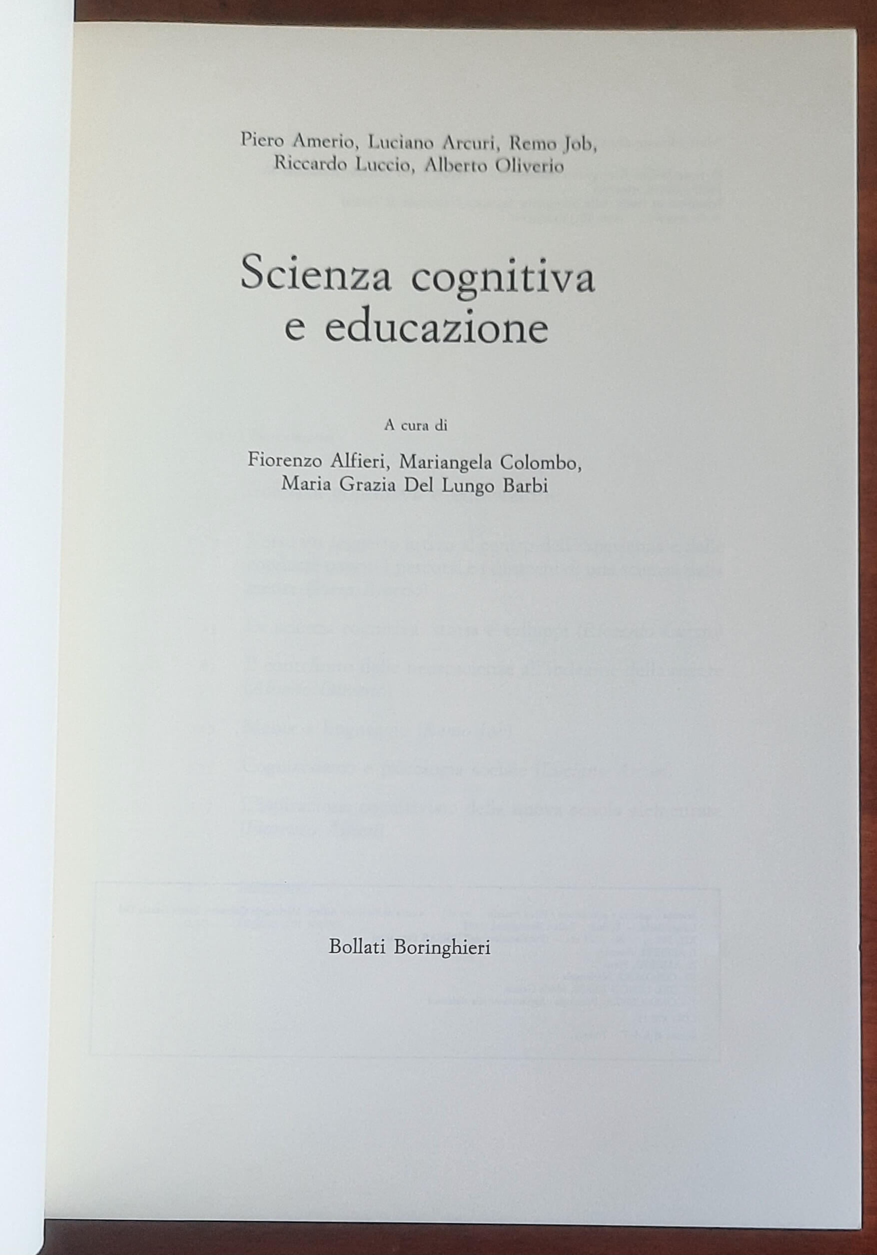 Scienza cognitiva e educazione - Bollati Boringhieri