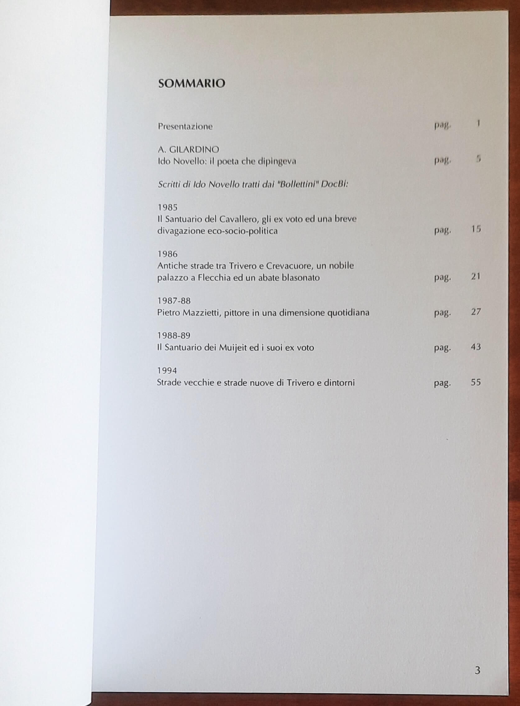 Scritti vari di Ido Novello - Doc.bi - Centro Studi Biellesi