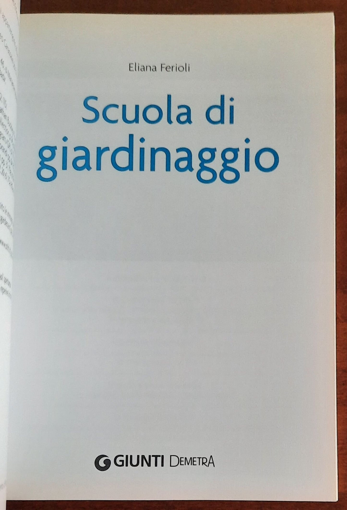 Scuola di giardinaggio - Giunti - Pollice Verde