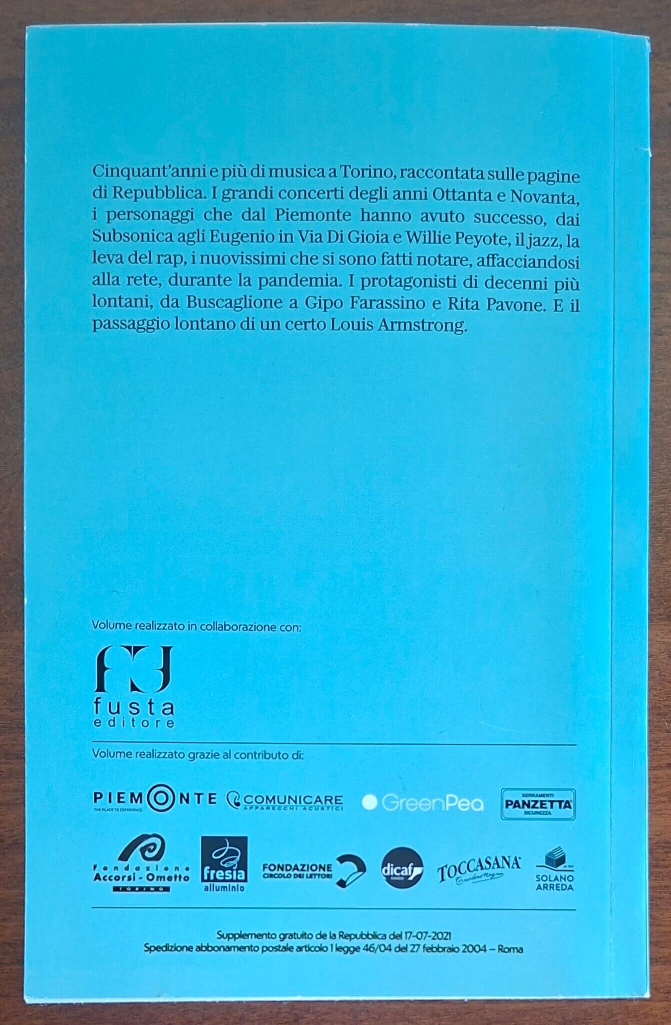 Se Torino fosse una canzone. 50 anni di musica sulle pagine di Repubblica