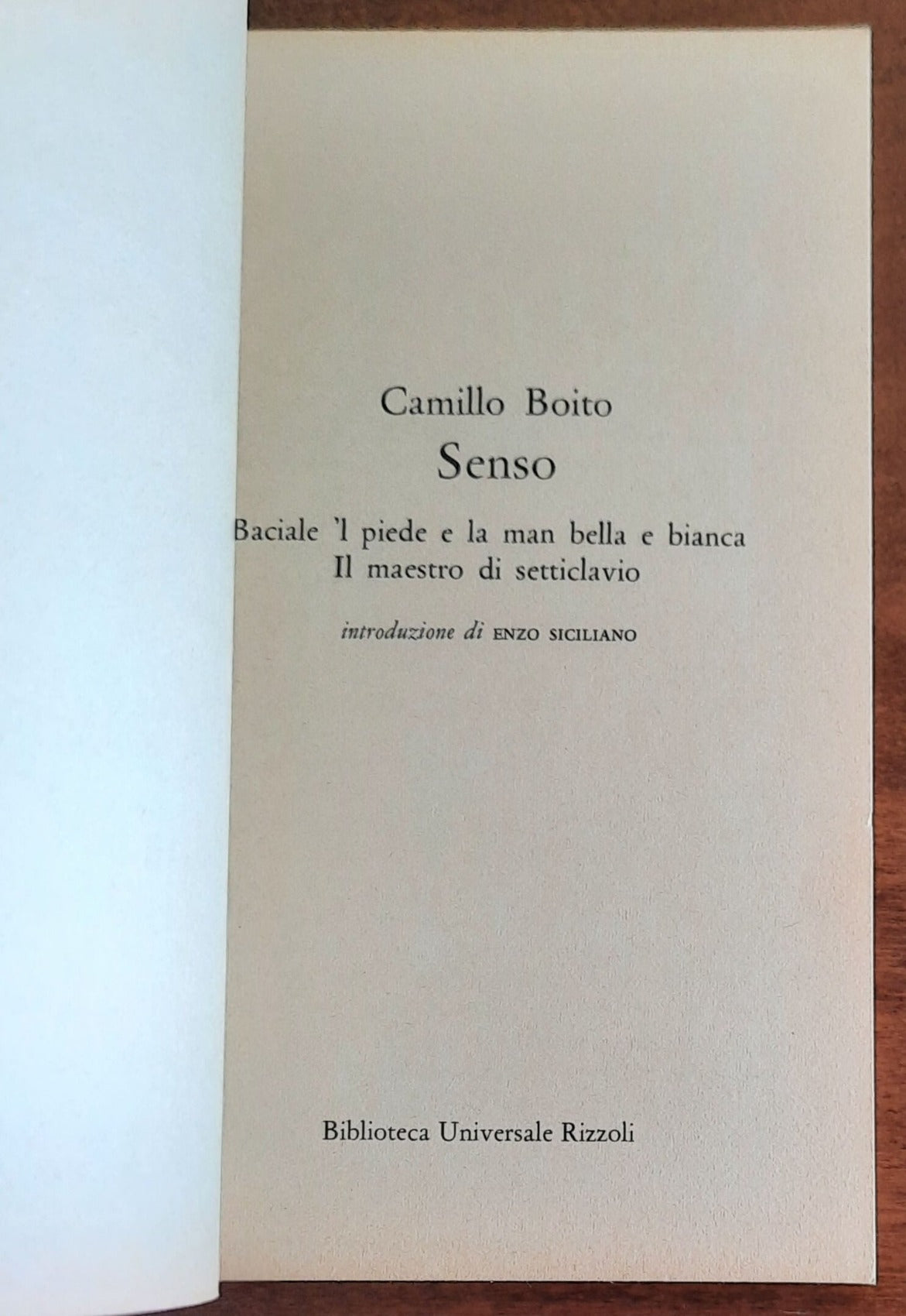 Senso - Baciale ’l piede e la man bella e bianca - Il maestro di setticlavio