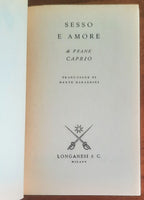 Sesso e amore - di Frank Caprio - Longanesi