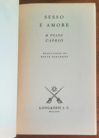 Sesso e amore - di Frank Caprio - Longanesi