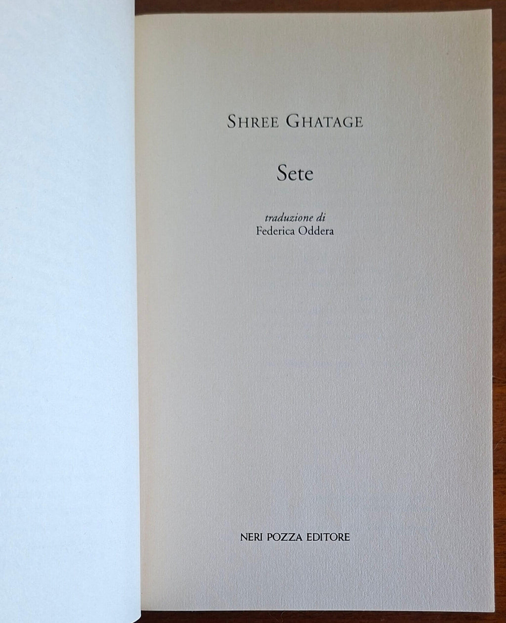 Sete - di Shree Ghatage - Neri Pozza