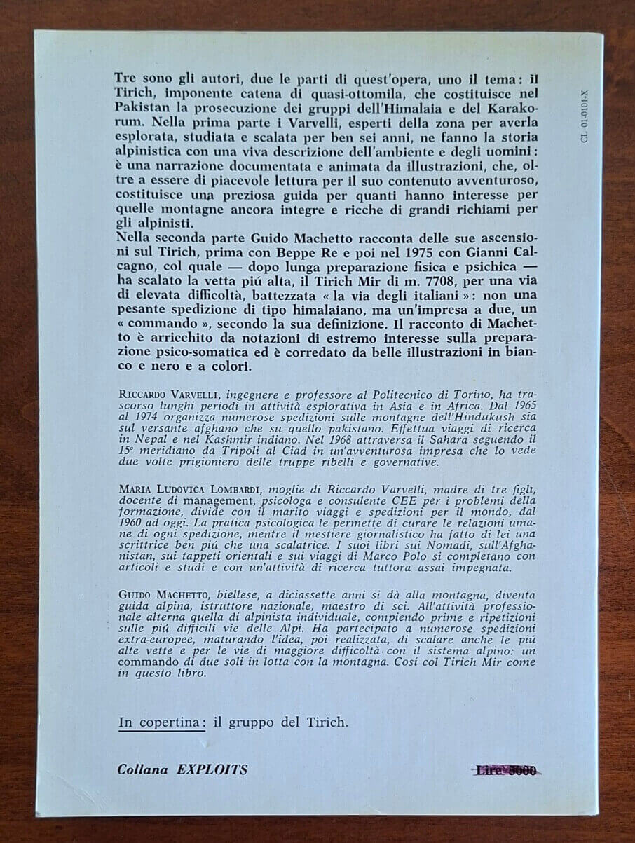 Sette anni contro il Tirich - Guido Machetto - Riccardo Varvelli - Dall'Oglio