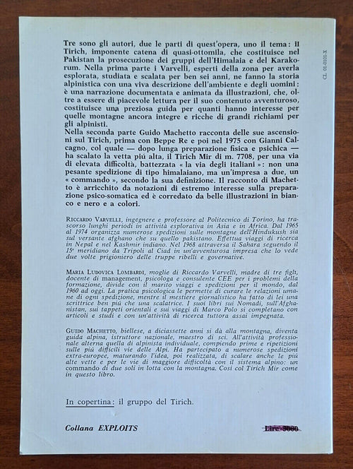 Sette anni contro il Tirich - Guido Machetto - Riccardo Varvelli - Dall'Oglio