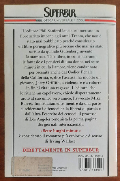 Sette lunghi minuti - di Irwing Wallace - B.U.R