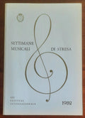 Settimane musicali di Stresa. XXI Festival Internazionale - 1982