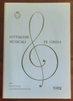 Settimane musicali di Stresa. XXI Festival Internazionale - 1982